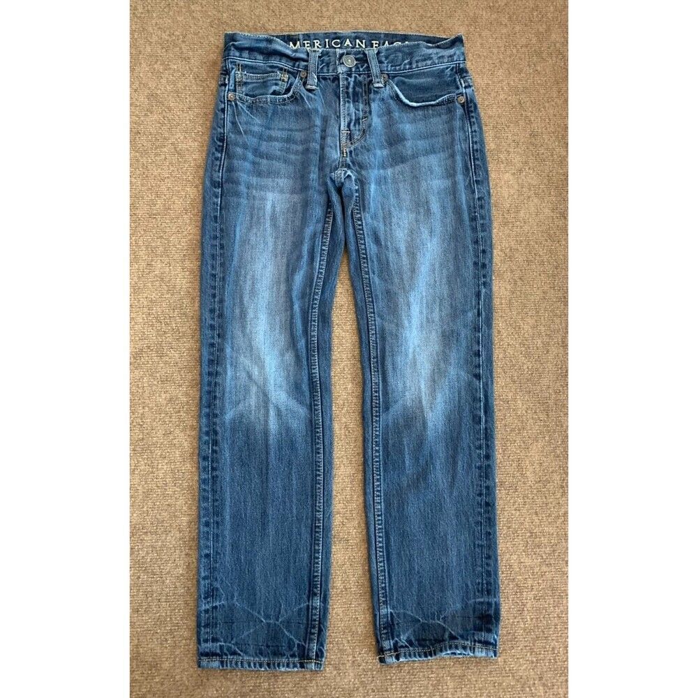 American Eagle Slim Fit Jeans Womens 26x28 Low Rise Straight Leg Denim